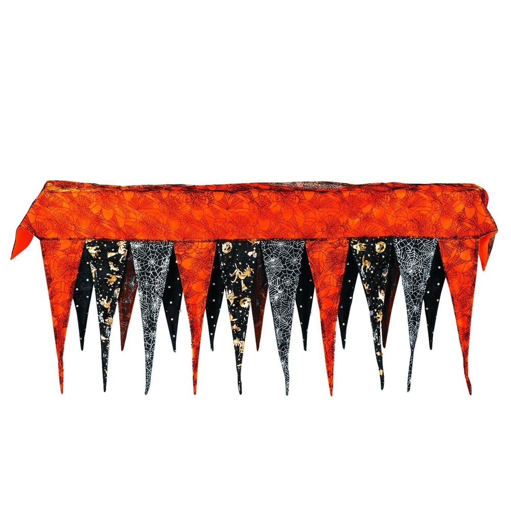 2995 Halloween Fireplace Mantel Scarf over 6 feet long Halloween Home Decor